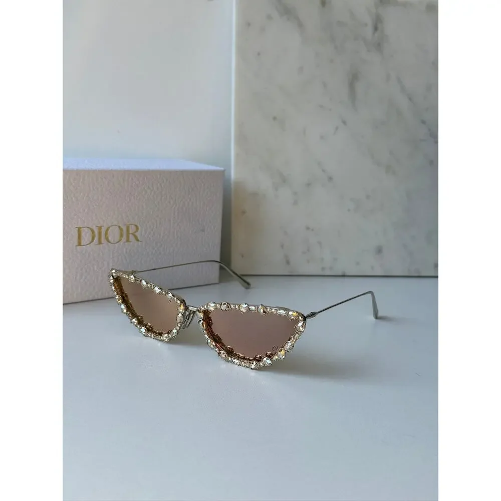 NEW Dior MissDior B1U Sunglasses in Gold Crystal Embellished